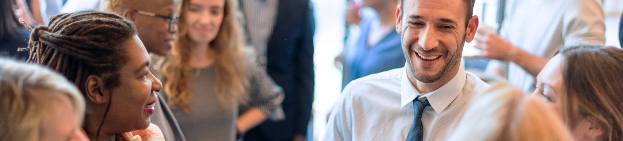 People networking at corporate events